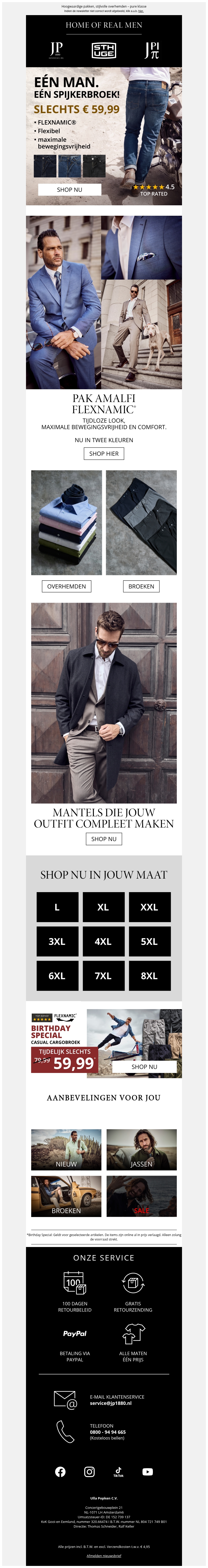 SLECHTS €59,99 👖 Eén man. Eén spijkerbroek. SLECHTS €59,99 👖 Eén man. Eén spijkerbroek.