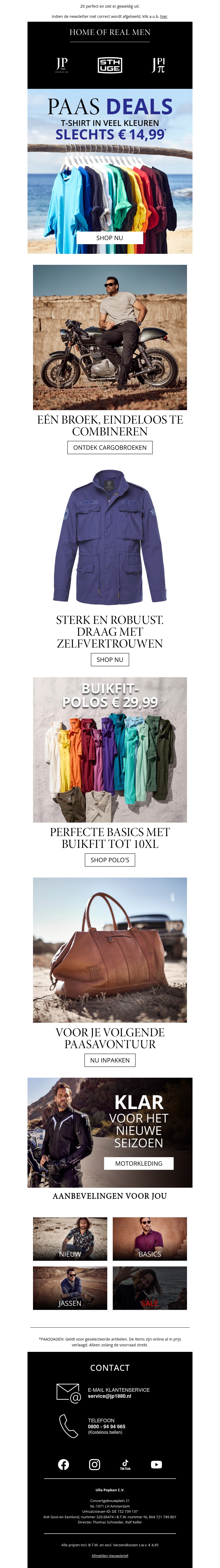 Paas Deals π£ T-shirt in veel kleuren slechts β¬ 14,99 Paas Deals π£ T-shirt in veel kleuren slechts β¬ 14,99