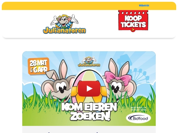 🐣 Paaseieren zoeken met Jul & Julia nu met hoogste korting