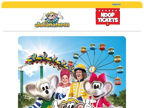 Hoogste korting op evenementen 2026! Op = op!