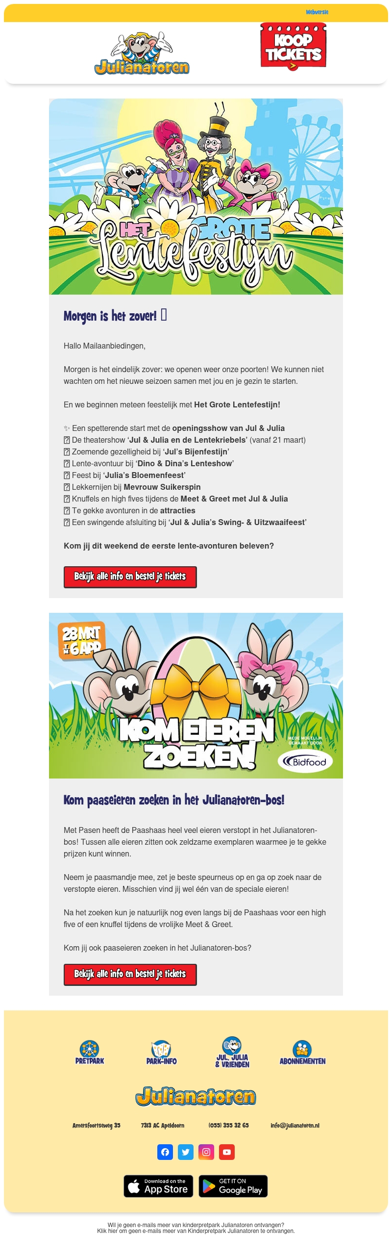 🌷 Morgen openen we weer! 🌷 Morgen openen we weer!