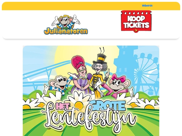 🌷 Morgen openen we weer!