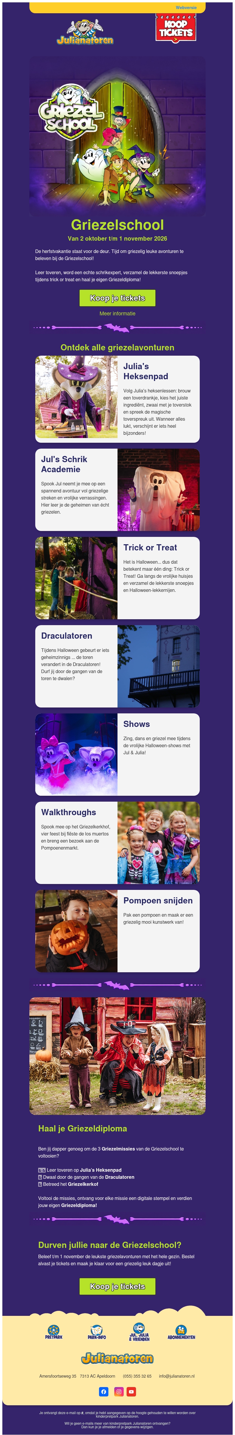 Laatste mail: Herfstvakantie