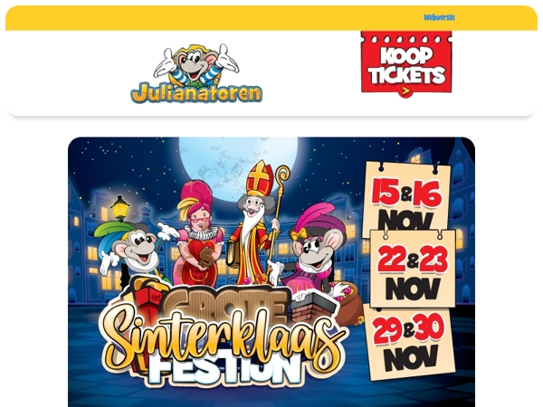 🎁 Nog 2 nachtjes en Het Grote Sinterklaasfestijn begint!