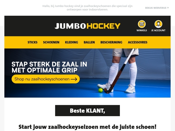 Start jouw zaalhockeyseizoen met de juiste schoen