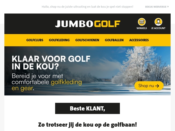 Zo trotseer jij de kou op de golfbaan!