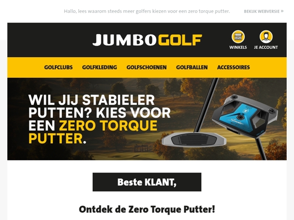 Ontdek de Zero Torque Putter