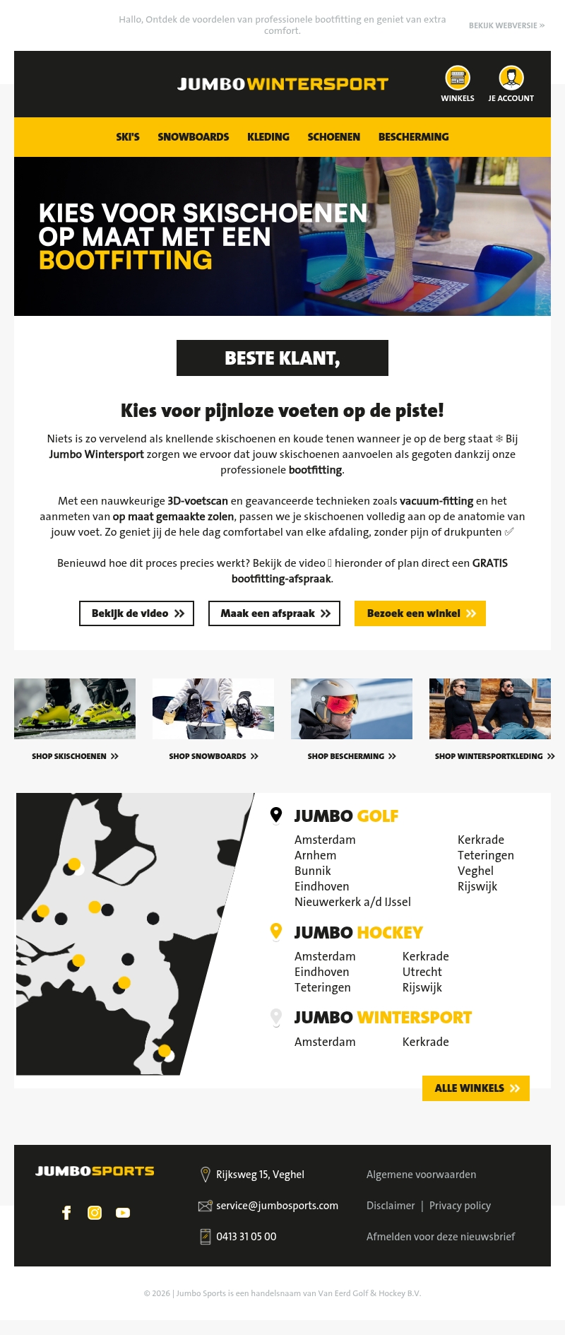 Kies voor skischoenen op maat met een bootfitting Kies voor skischoenen op maat met een bootfitting
