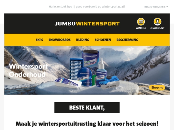 Maak je wintersportuitrusting klaar voor het seizoen!