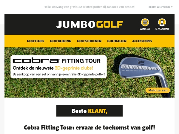 Cobra Fitting Tour: ervaar de toekomst van golf!