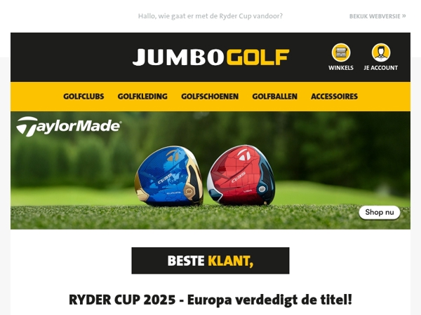 Ryder Cup 2025 - Europa verdedigt de titel!🏆