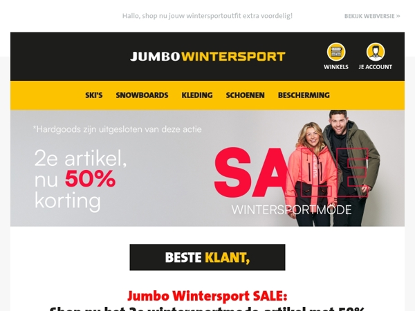 Jumbo Wintersport SALE: De ultieme deals, nu nog scherper geprijsd!
