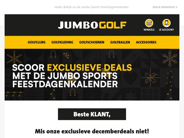 Mis onze exclusieve decemberdeals niet!