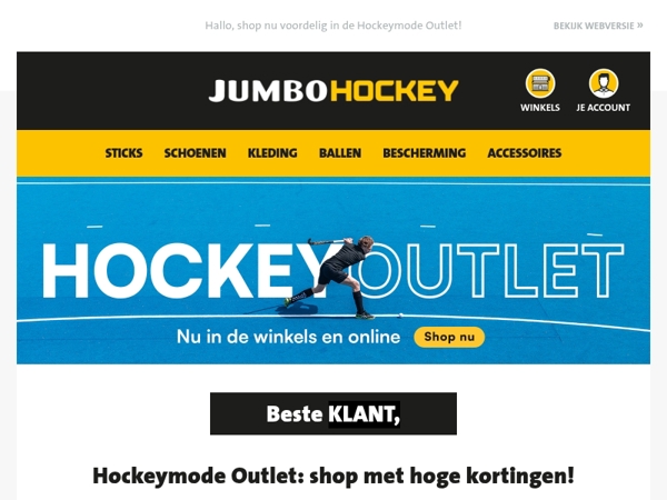 Hockeymode Outlet: shop met hoge kortingen!