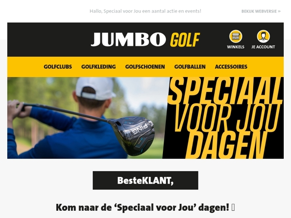 Kom naar de 'Speciaal voor Jou' dagen