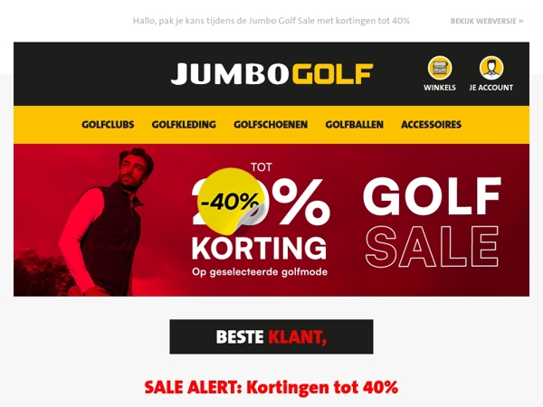 SALE ALERT: Kortingen tot 40%