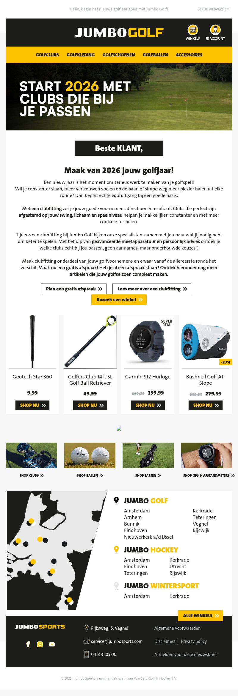 Maak van 2026 jouw golfjaar! Maak van 2026 jouw golfjaar!