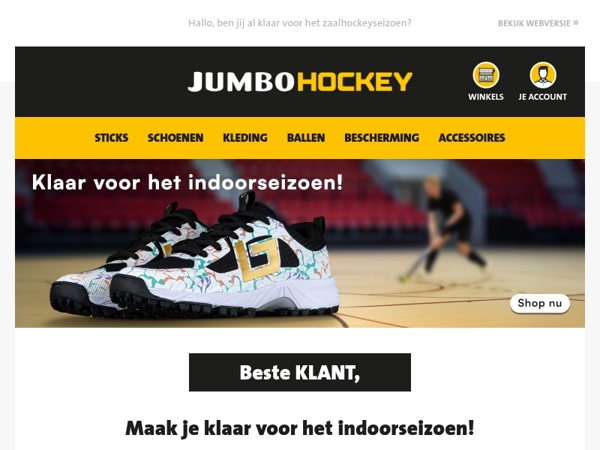 Maak je klaar voor het indoorseizoen!