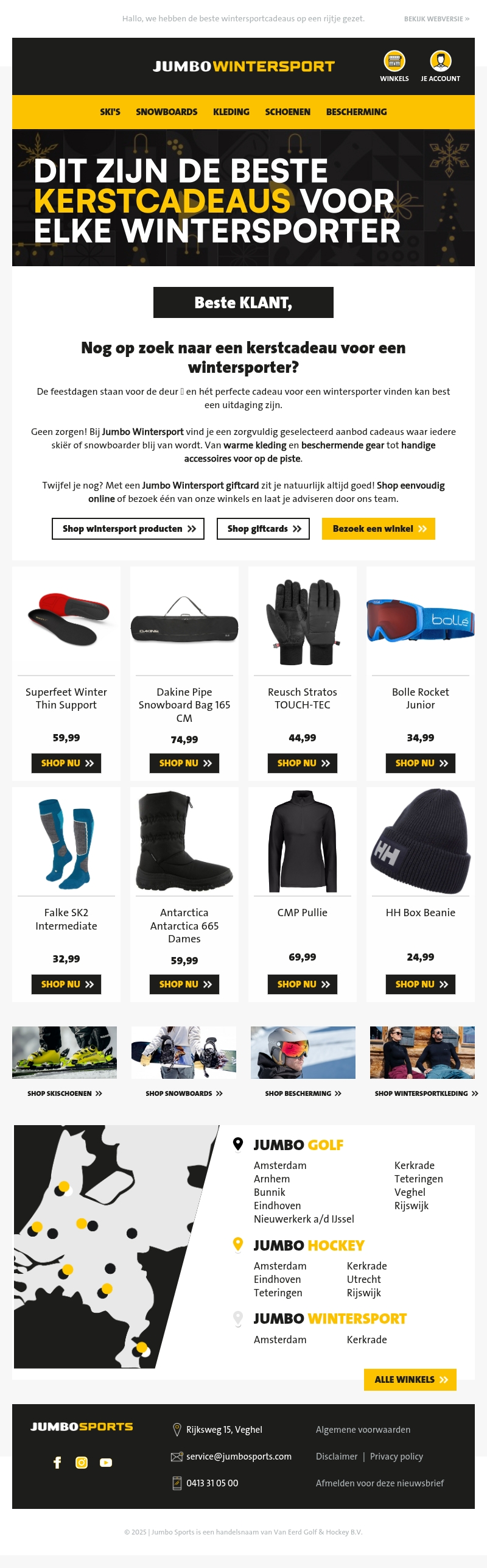 Nog op zoek naar een kerstcadeau voor een wintersporter? Nog op zoek naar een kerstcadeau voor een wintersporter?