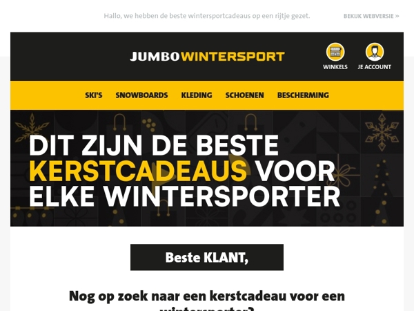 Nog op zoek naar een kerstcadeau voor een wintersporter?
