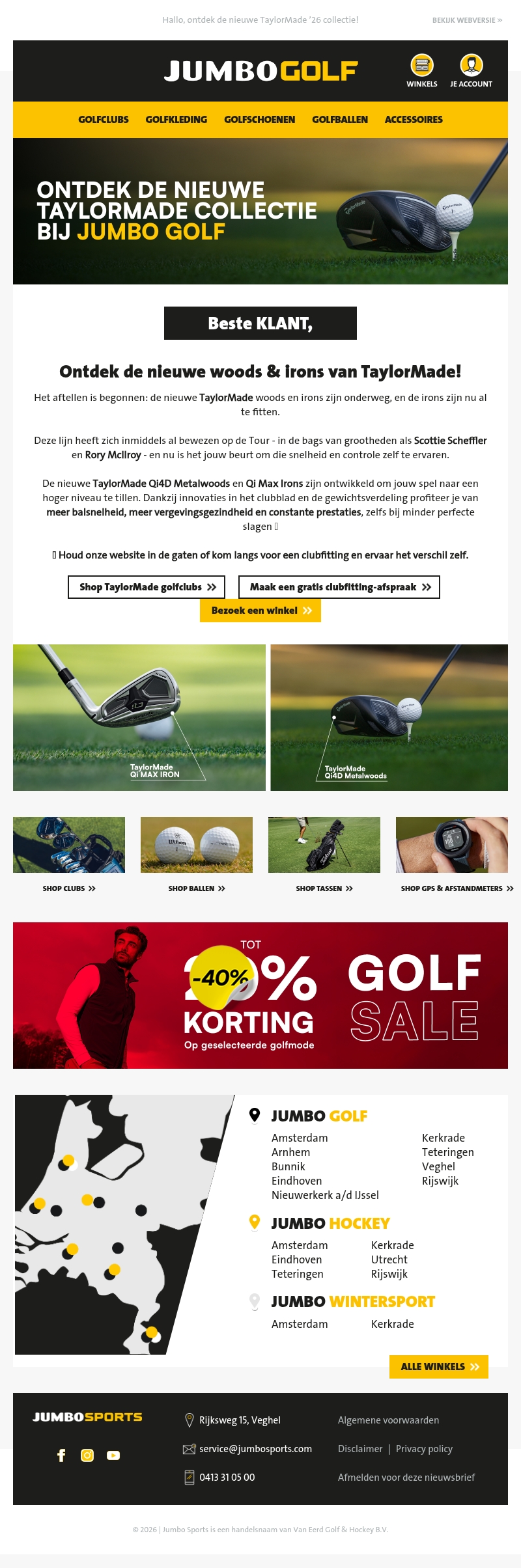 Ontdek de nieuwe woods & irons van TaylorMade Ontdek de nieuwe woods & irons van TaylorMade