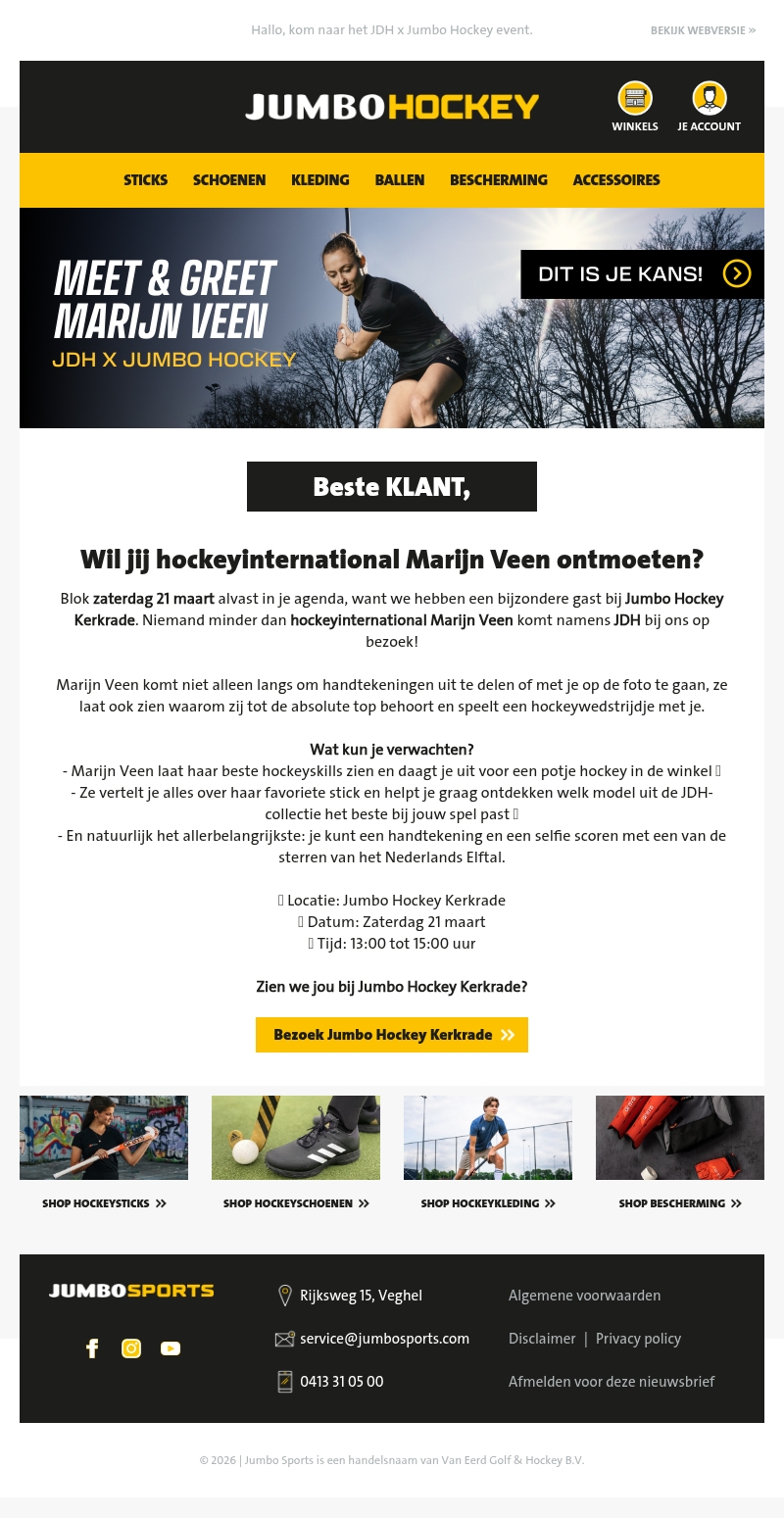 Ontmoet hockeyinternational Marijn Veen! Ontmoet hockeyinternational Marijn Veen!