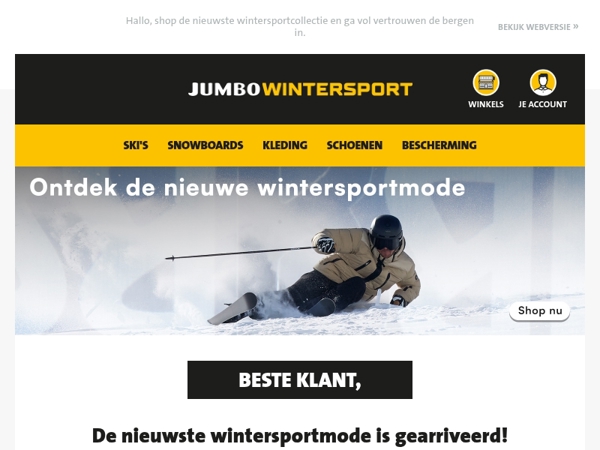 De nieuwste wintersportcollectie is gearriveerd!