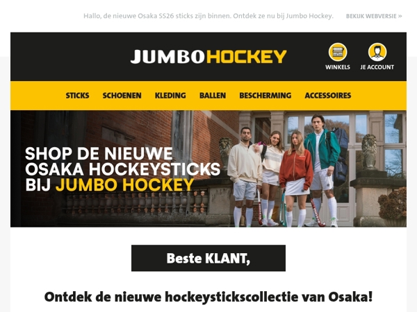 Ontdek de nieuwe hockeystickscollectie van Osaka!