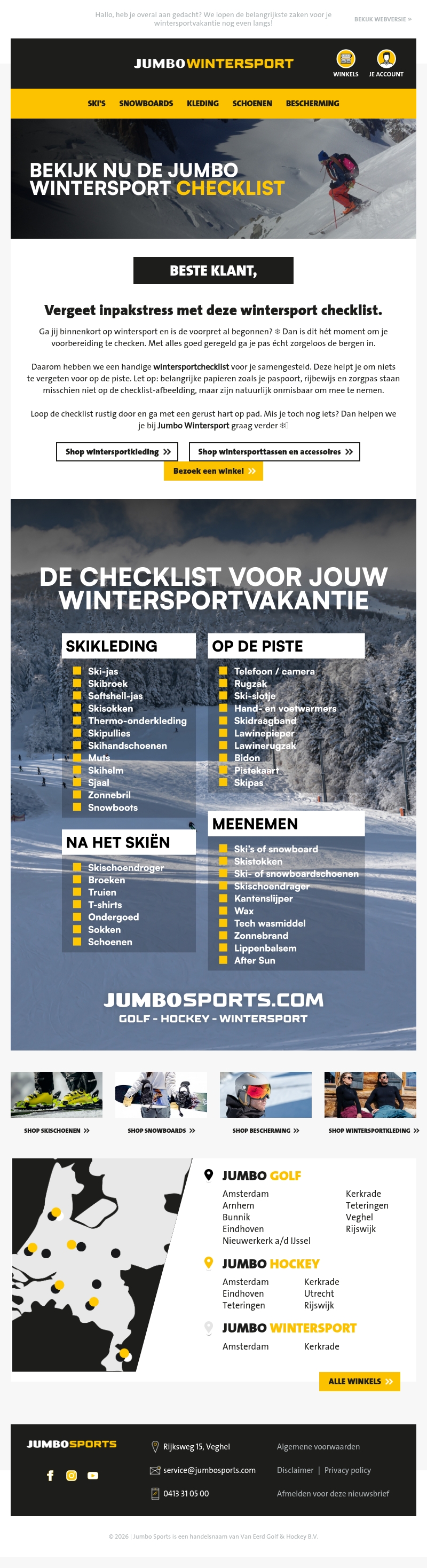 Vergeet inpakstress met deze wintersport checklist Vergeet inpakstress met deze wintersport checklist