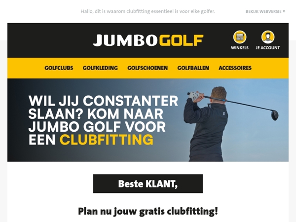 Plan nu jouw gratis clubfitting