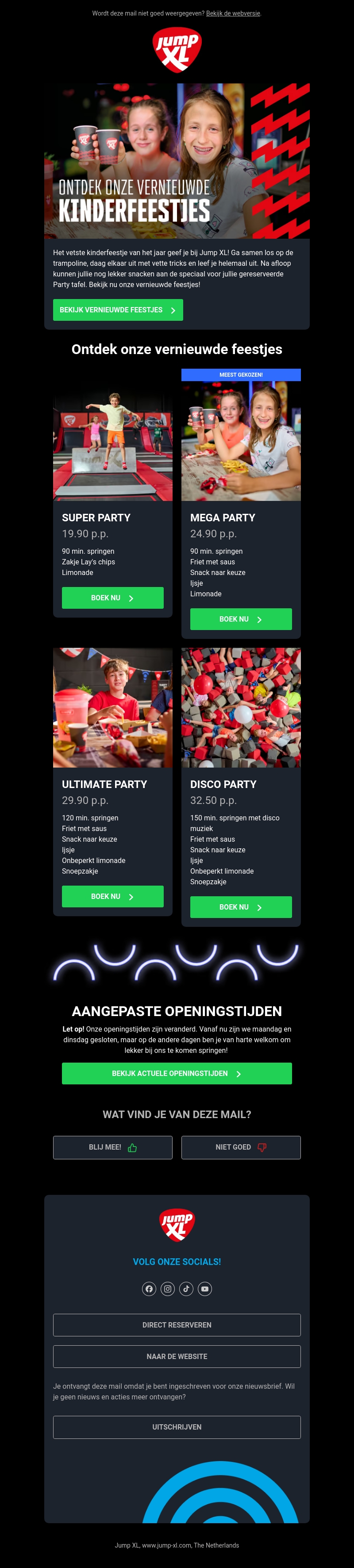 Vier het coolste kinderfeestje bij Jump XL 🤸♀️ Vier het coolste kinderfeestje bij Jump XL 🤸♀️