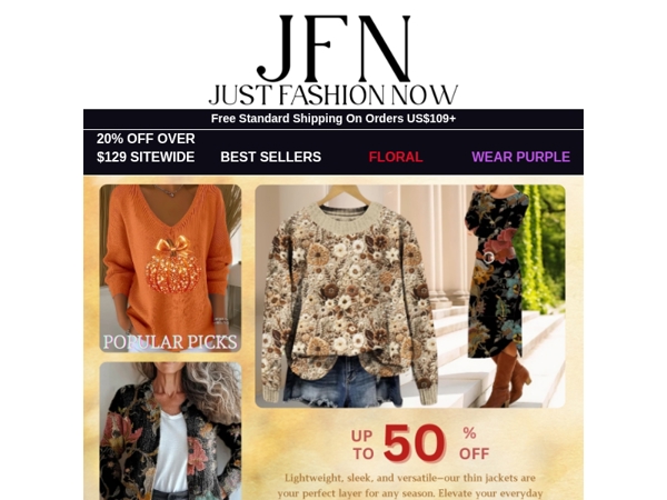 🌼Craving floral vibes this fall? 👉 Come check now!
