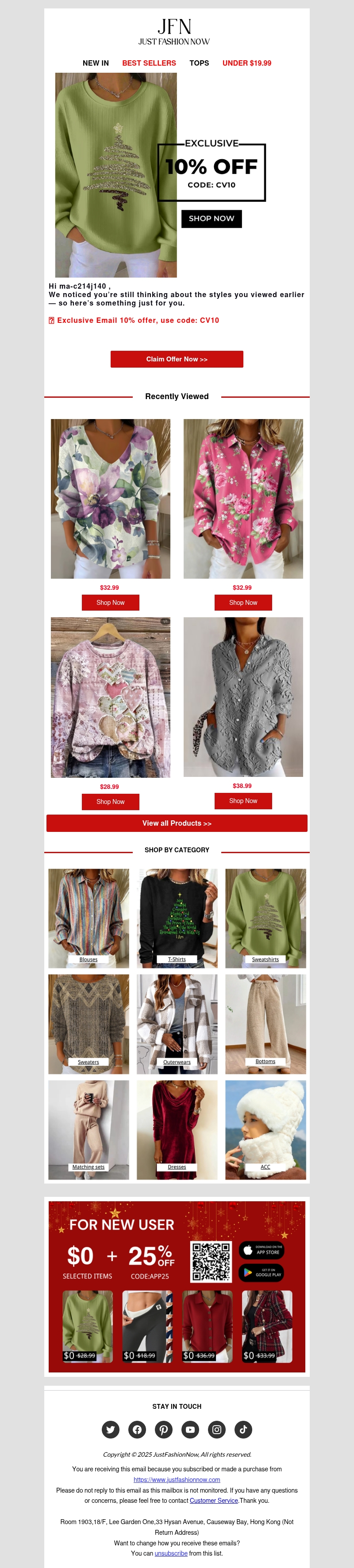 Extra 10% Off to complete your look Extra 10% Off to complete your look