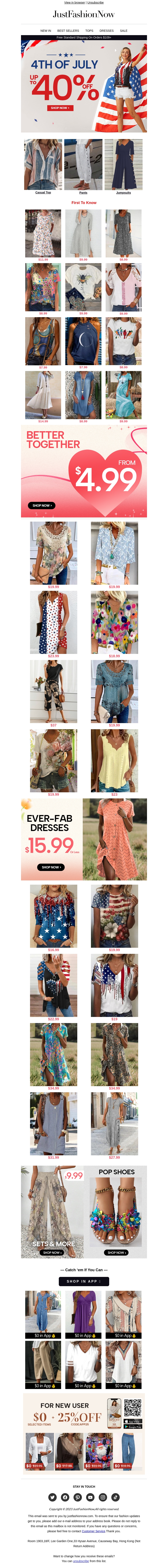 618 SALE: Clothing Down To 40% Off & Tops From 9.99 ⚡ 618 SALE: Clothing Down To 40% Off & Tops From 9.99 ⚡