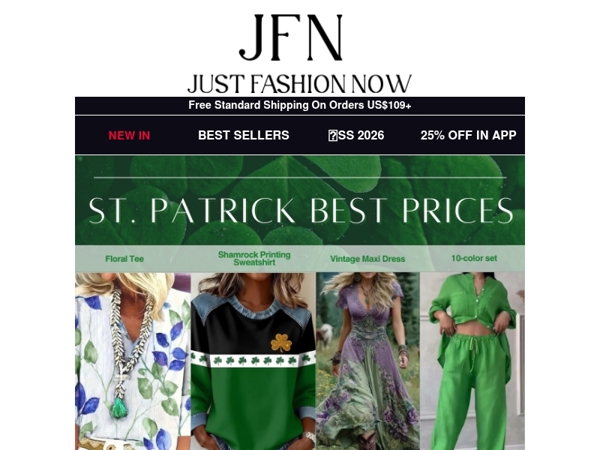 hima-c214j140,Luck is What You Wear! 🍀💚St. Patrick's Steals from $19