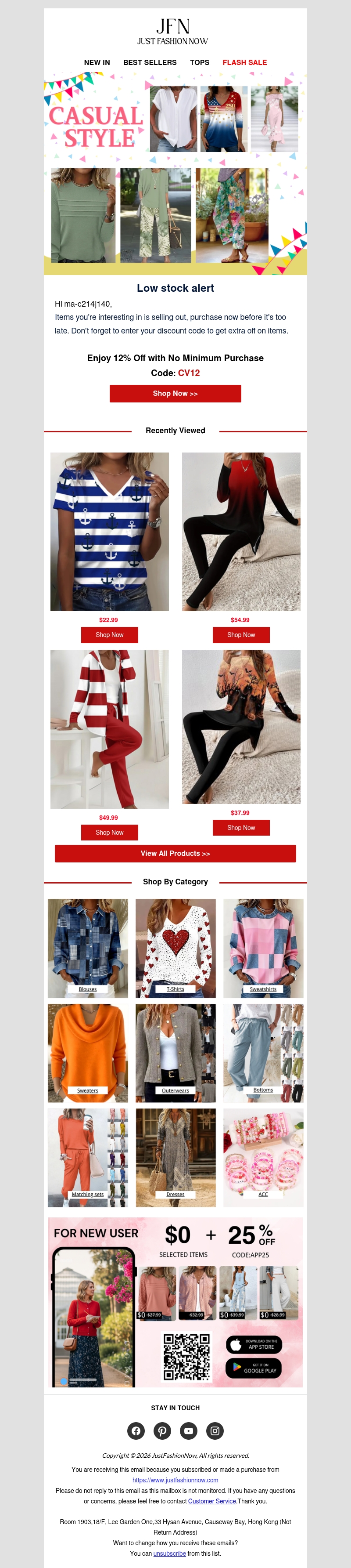 Low stock alert: Save 12% OFF for your love thingš Low stock alert: Save 12% OFF for your love thingš