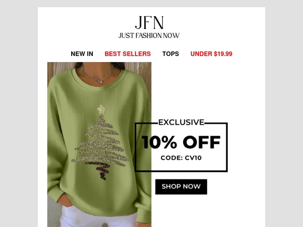 Extra 10% Off to complete your look