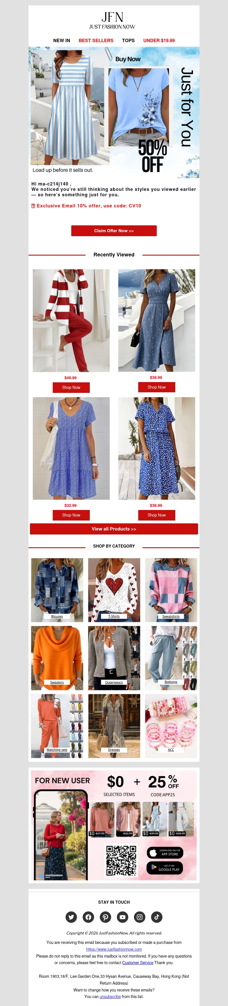 Extra 10% Off to complete your look Extra 10% Off to complete your look