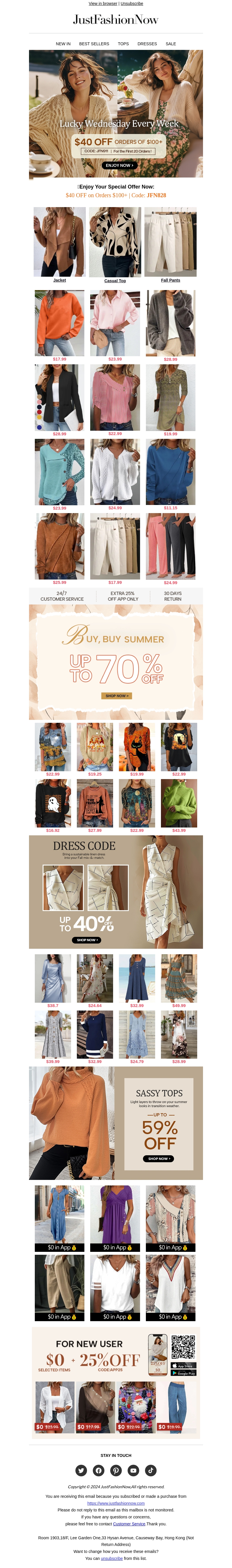 Fall Into Action: '40 Off over 100' Fall Into Action: '40 Off over 100'