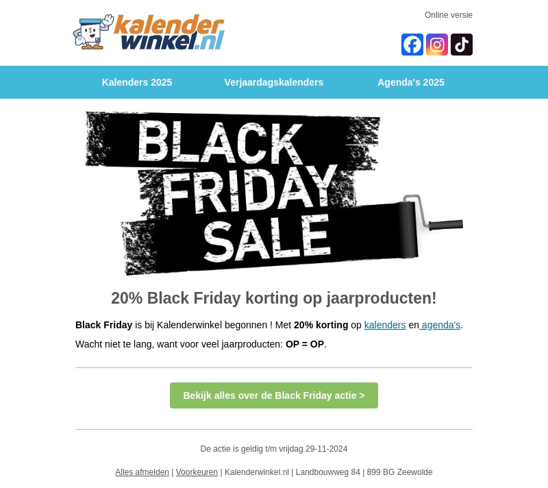đ Black Friday korting op jaarproducten đ Black Friday korting op jaarproducten