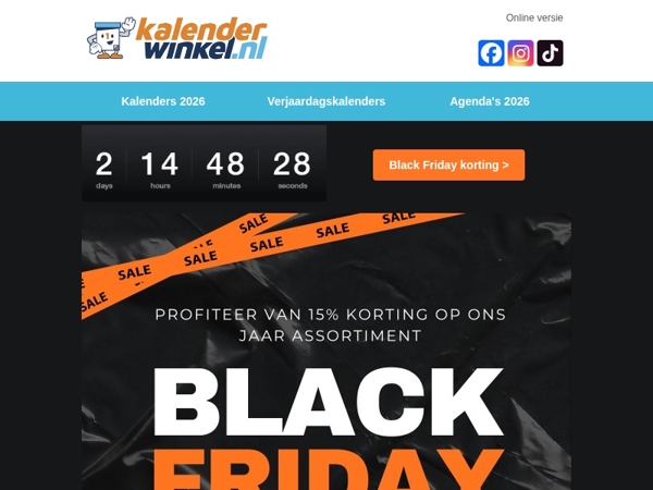 🎁 Black Friday korting op jaarproducten