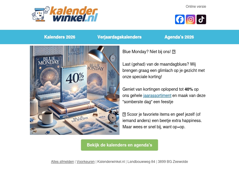 Blue Monday? Wij maken er een feestje van! π Blue Monday? Wij maken er een feestje van! π