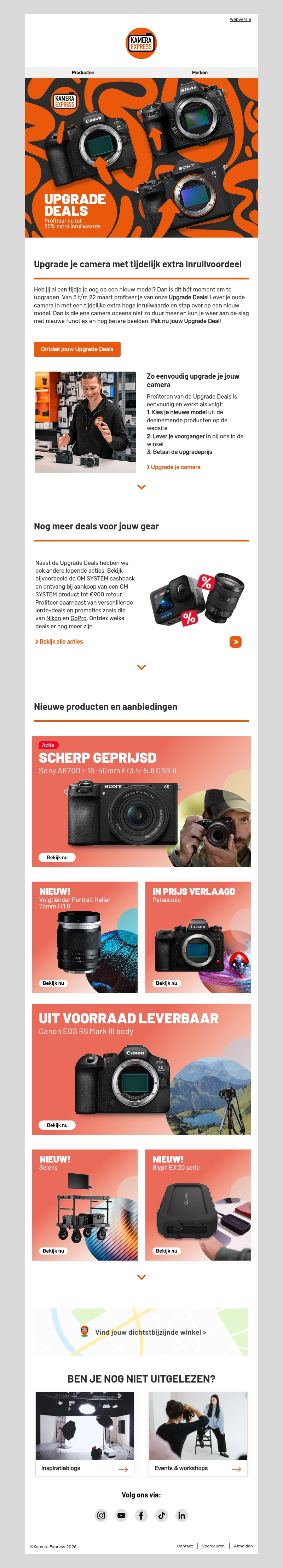 Tijd om te upgraden? Profiteer van onze Upgrade Deals Tijd om te upgraden? Profiteer van onze Upgrade Deals