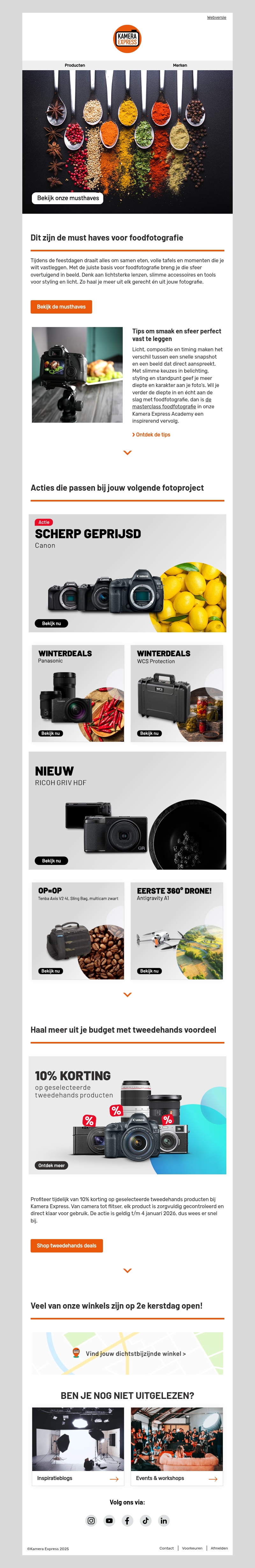 Dit zijn de musthaves voor sfeervolle foodfoto’s Dit zijn de musthaves voor sfeervolle foodfoto’s
