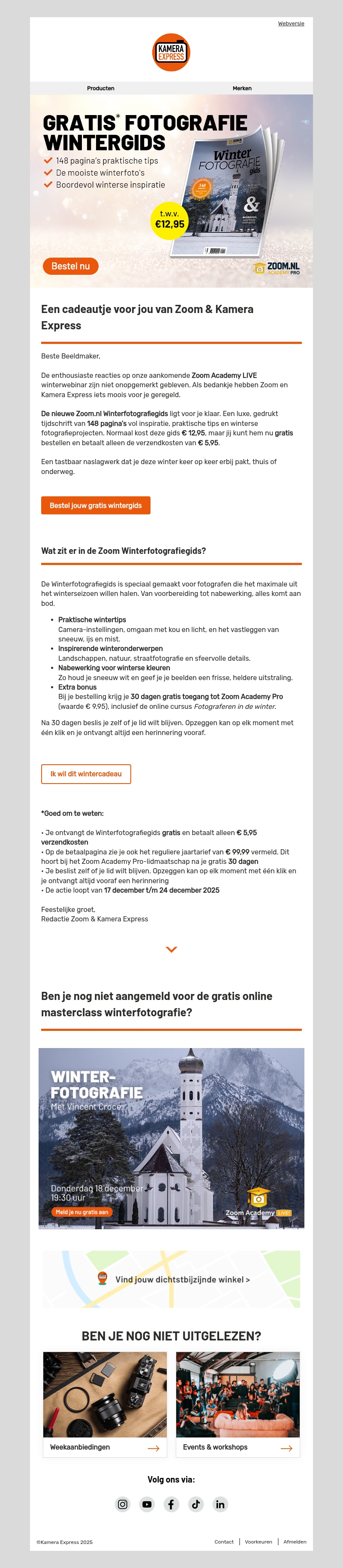Gratis wintercadeau voor jou: de Zoom Winterfotografiegids Gratis wintercadeau voor jou: de Zoom Winterfotografiegids