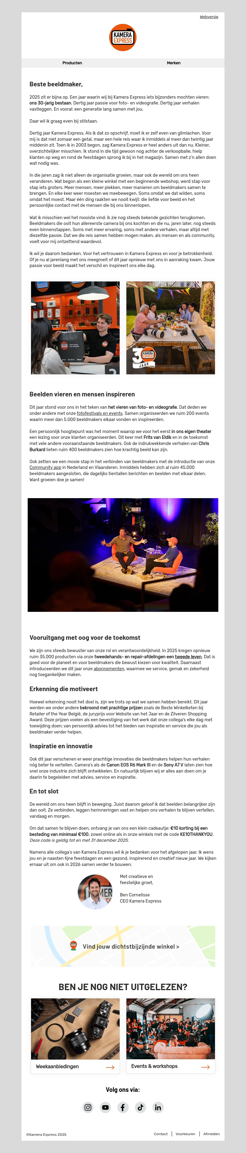 Een persoonlijke boodschap van onze CEO Een persoonlijke boodschap van onze CEO