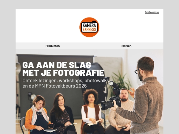 Test, leer en ontmoet op onze fotografie-events