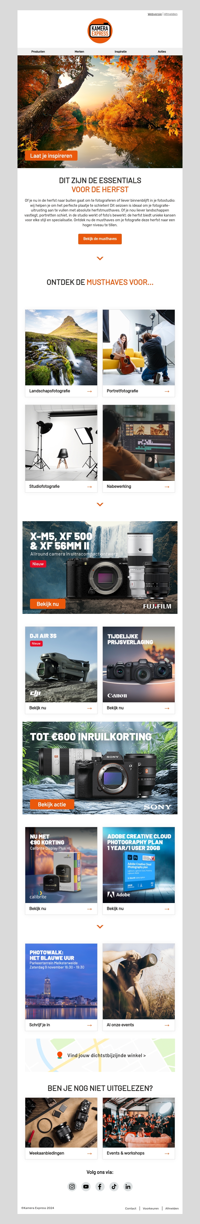 Dit zijn de herfstmusthaves voor elke fotograaf: mis ze niet! Dit zijn de herfstmusthaves voor elke fotograaf: mis ze niet!