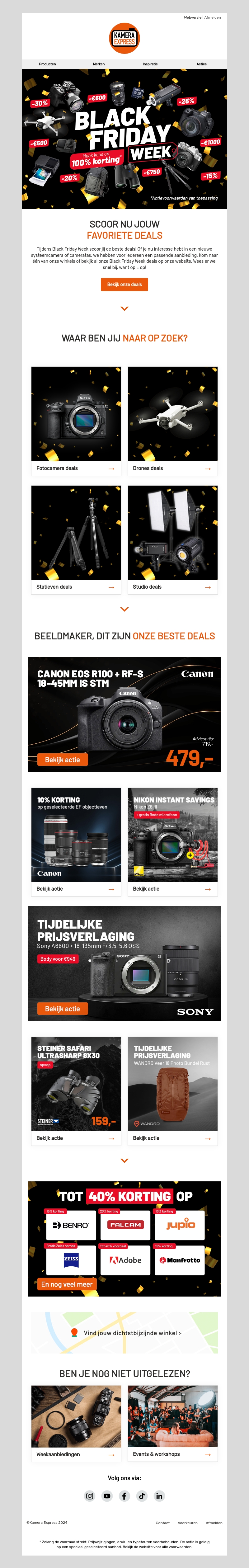 Het is Black Friday Week: scoor nu de beste deals! Het is Black Friday Week: scoor nu de beste deals!