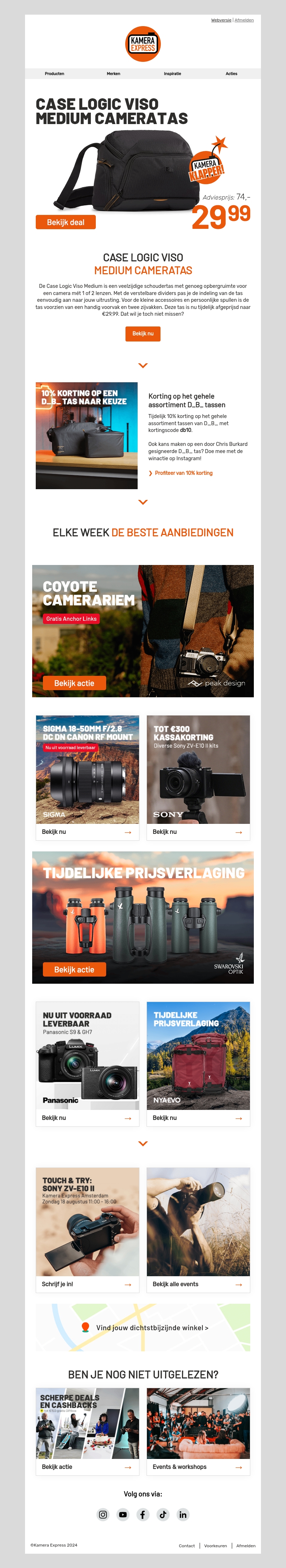 Kamera Klapper: De Case Logic Viso Medium cameratas tijdelijk afgeprijsd Kamera Klapper: De Case Logic Viso Medium cameratas tijdelijk afgeprijsd